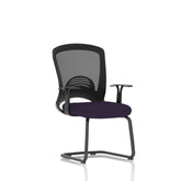 Astro Mesh Back Visitor Cantilever Leg Bespoke Fabric Seat Tansy Purple - KCUP2015 DD